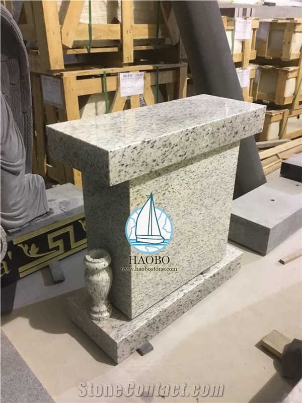 Mausoleum Light Grey With Black Door