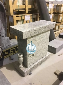 Mausoleum Light Grey With Black Door