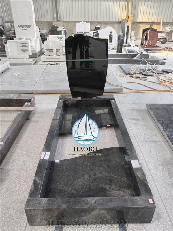Spray White Granite Heart Engraved Single Monument
