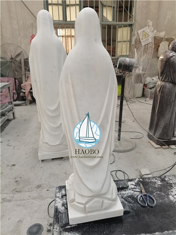 Standing Angel Headstones Hunan White Marble Monument