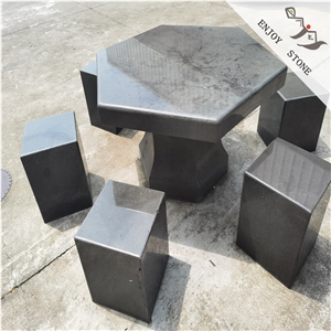 Grey Basalt Bench,Garden/Outdoor Bench & Table, Honed Finish