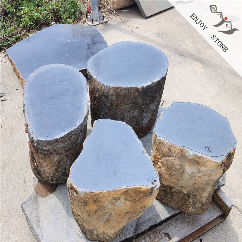 Grey Basalt Bench,Garden/Outdoor Bench & Table, Honed Finish