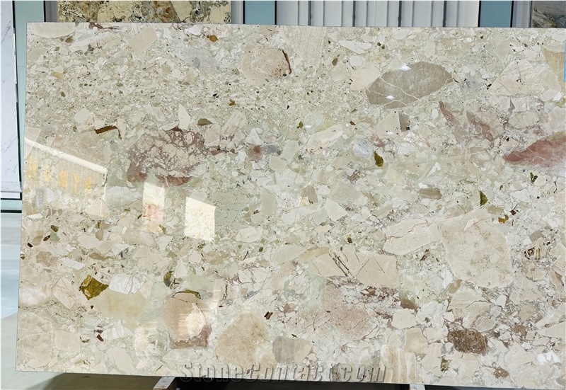 Polished Breccia Botticelli Marble Slabs