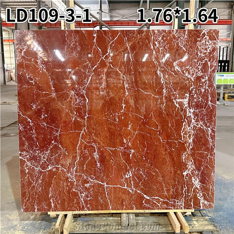 Rosso Francia Semiclassico Marble Slabs