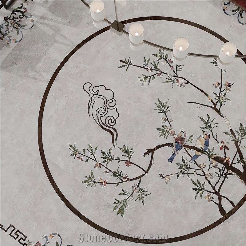 Waterjet Inlay Marble Pictures