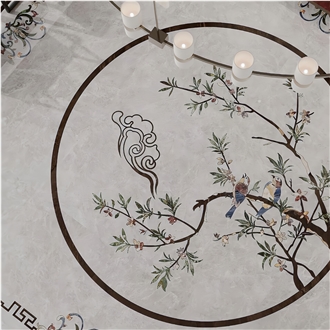 Waterjet Inlay Marble Pictures