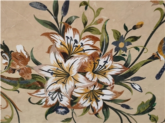 Waterjet Marble Slabs For Backgroundwall