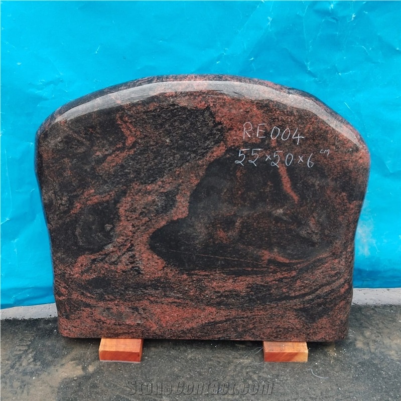 Indian Aurora Granite Headstone