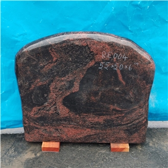 Indian Aurora Granite Headstone