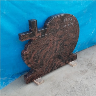 Indian Aurora Granite Headstone
