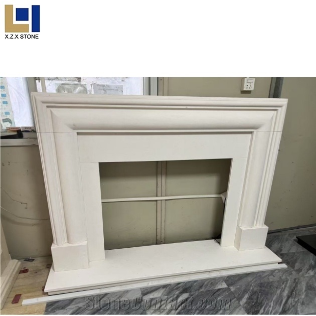 Elegant Style White Fireplace Good Quality Best Price