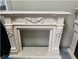 Elegant Style White Fireplace Good Quality Best Price