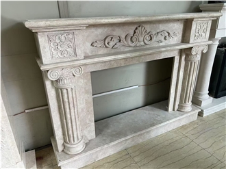 Elegant Style White Fireplace Good Quality Best Price