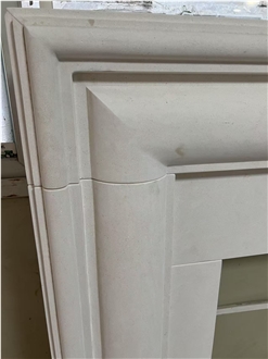 White Marble Beautiful Carved Indoor Fireplace With High Quality