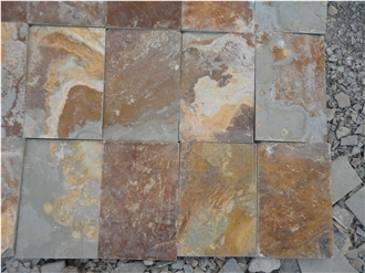 Hard And Durable China Rust Slate, Multicolor Slate Tiles