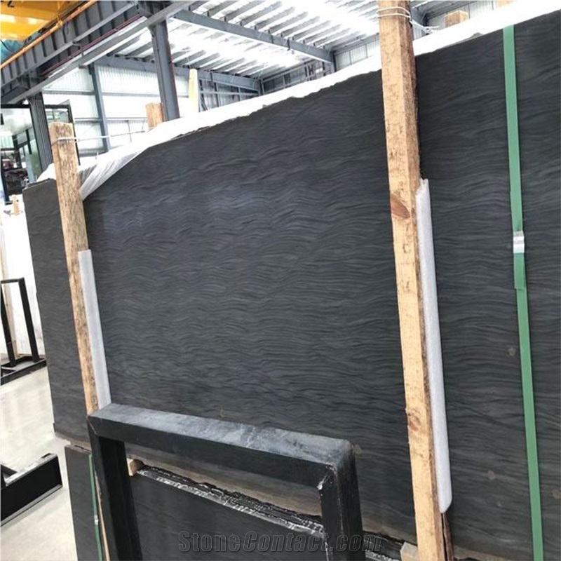 Natural Wooden Vein Sandstone Cladding Tiles Rainbow