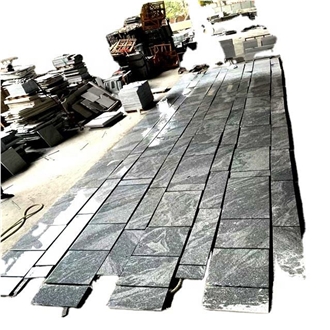 Natural Wooden Vein Sandstone Cladding Tiles Rainbow