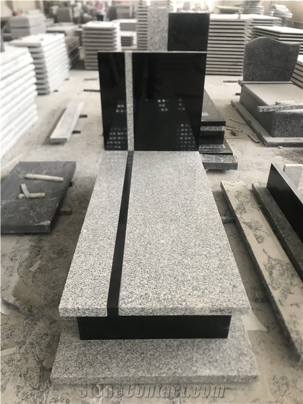 China G602 Nanan Snow Plum Grey Granite Monument