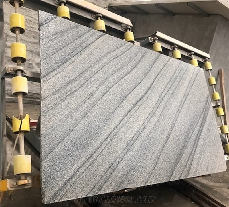 China Viskont White Landscape Granite  Slabs