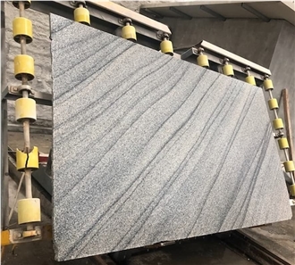 China Viskont White Landscape Granite  Slabs