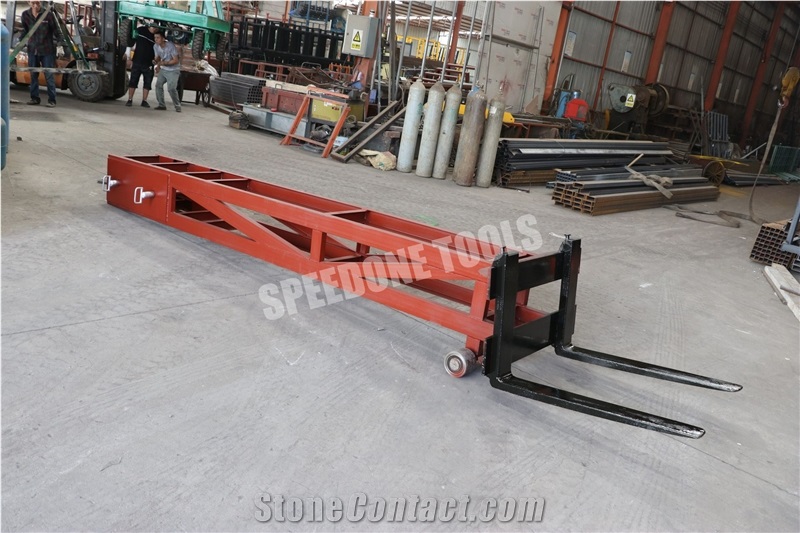 Extended Forks For Push-In And Pull-Out Pallets In Container
