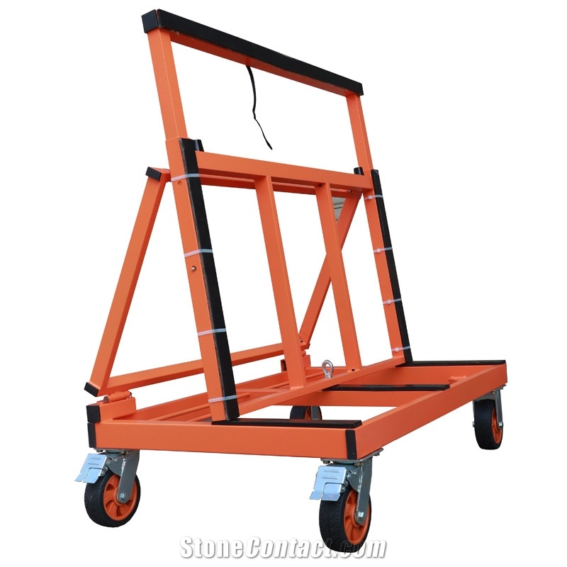 Glass Sheets Transport Cart Foldable Stone Slab Trolley