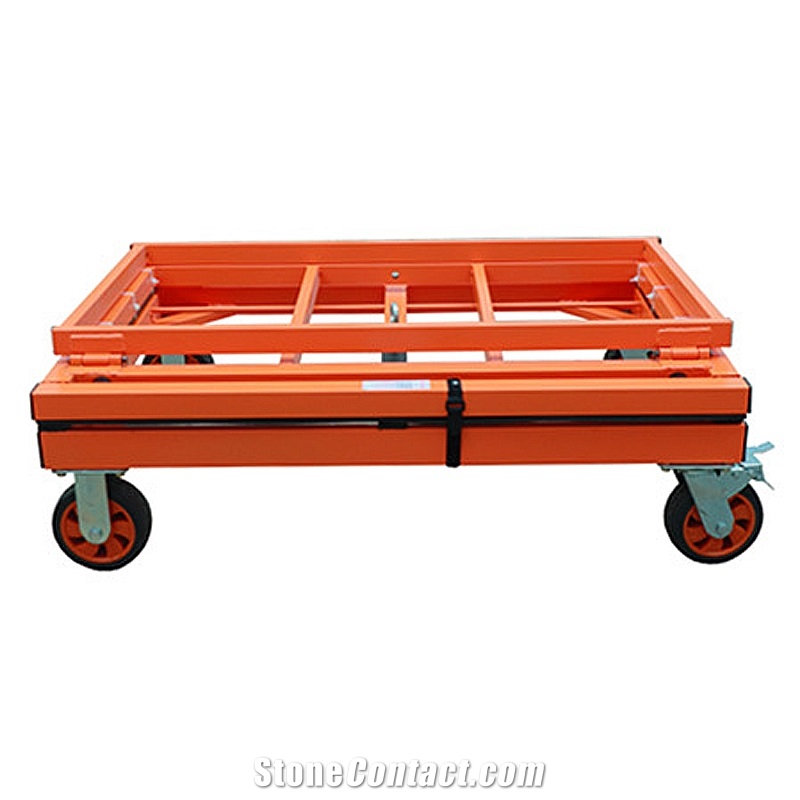 Glass Sheets Transport Cart Foldable Stone Slab Trolley