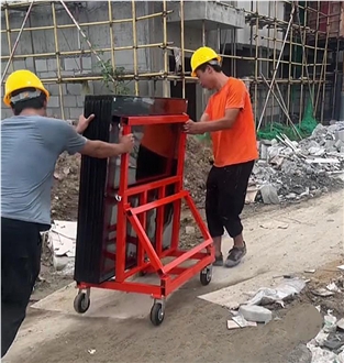 Glass Sheets Transport Cart Foldable Stone Slab Trolley