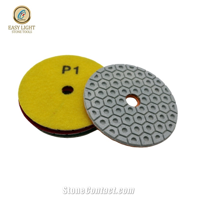 4 Inch Honeycomb Diamond Wet Polishing Pad