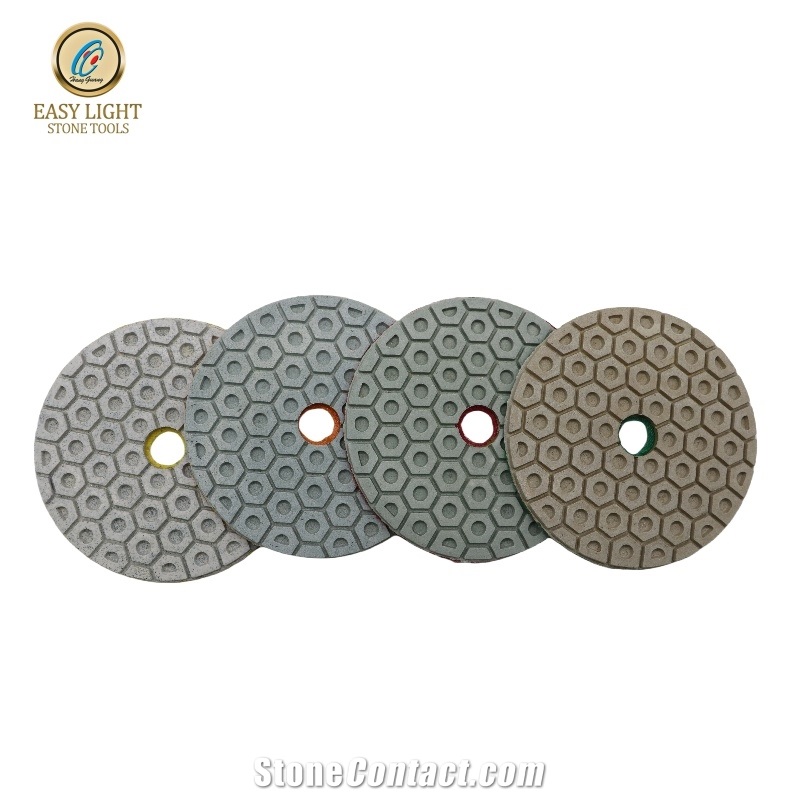 4 Inch Honeycomb Diamond Wet Polishing Pad