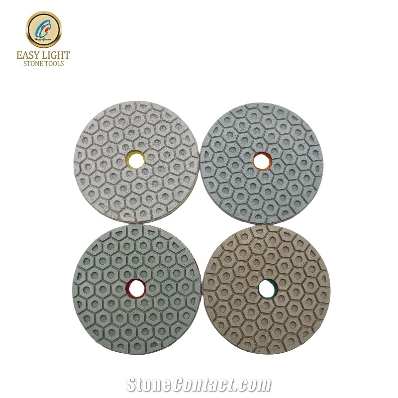 4 Inch Honeycomb Diamond Wet Polishing Pad