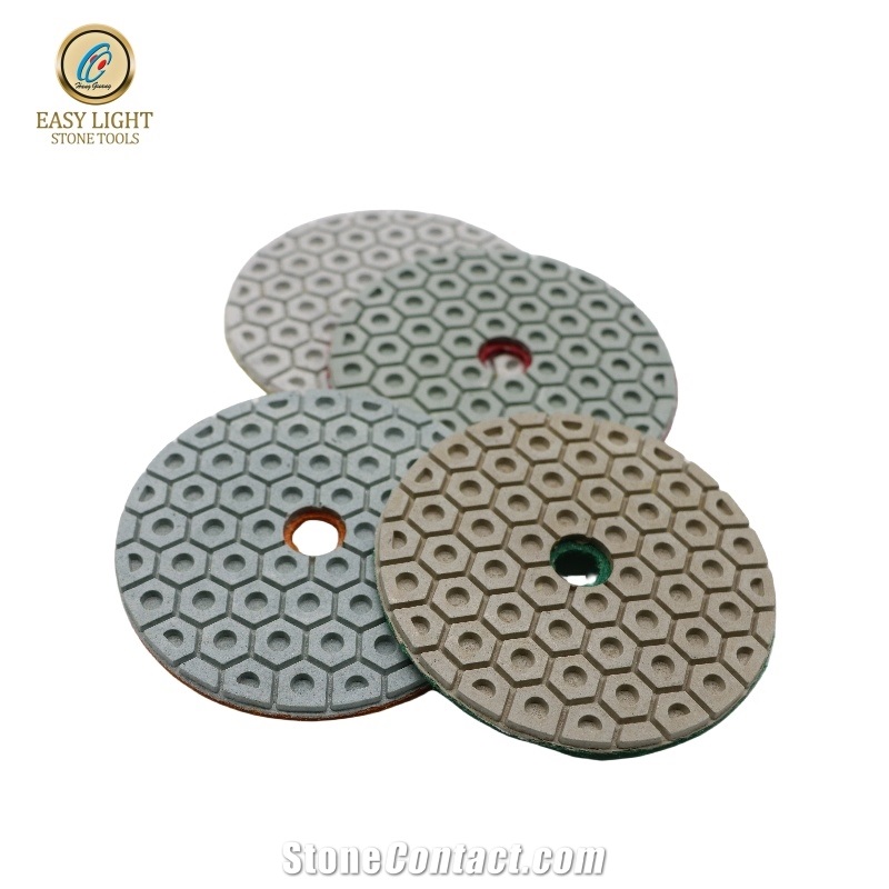 4 Inch Honeycomb Diamond Wet Polishing Pad