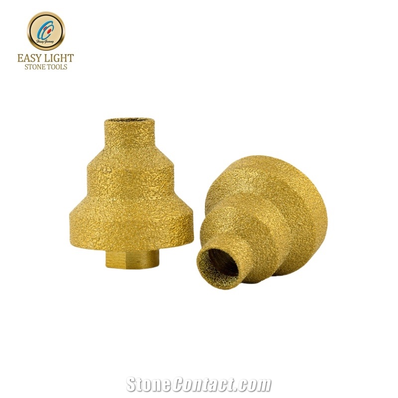Brazed Diamond Chamfer Drill Bits  For Marble Granite