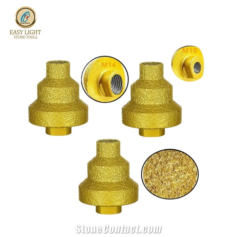 Brazed Diamond Chamfer Drill Bits  For Marble Granite