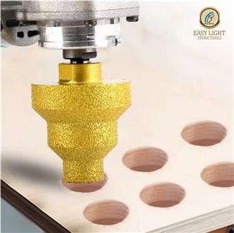 Brazed Diamond Chamfer Drill Bits  For Marble Granite