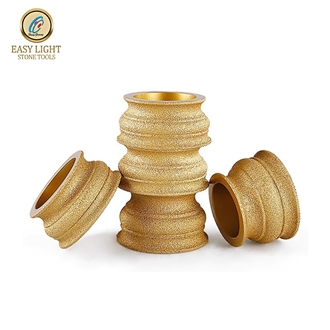 Bullnose Vacuum Brazed Marble Edge Profiling Grinding Wheel