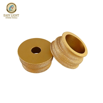 Bullnose Vacuum Brazed Marble Edge Profiling Grinding Wheel