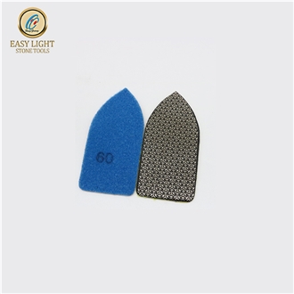 Electroplated Diamond Hand Pad For Granite Marble Glass