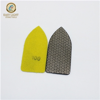 Electroplated Diamond Hand Pad For Granite Marble Glass