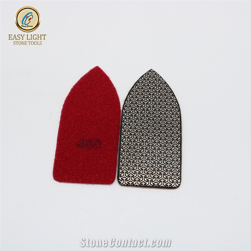 Electroplated Diamond Hand Pad For Granite Marble Glass
