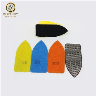 Electroplated Diamond Hand Pad For Granite Marble Glass