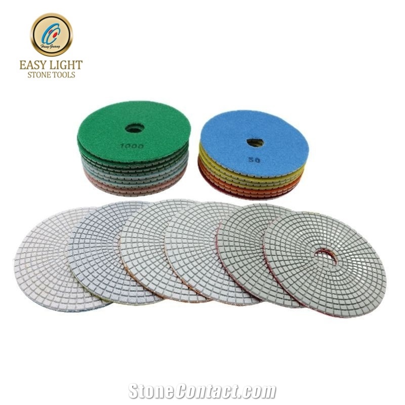 Flexible Diamond Polishing Pads For Stone Wet Polishing