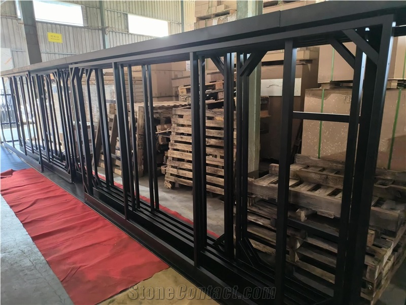 Black Showroom Display Stand Top With Lights