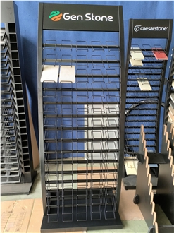 Tile Floor Display Rack-Srl017-With Brochure Hold