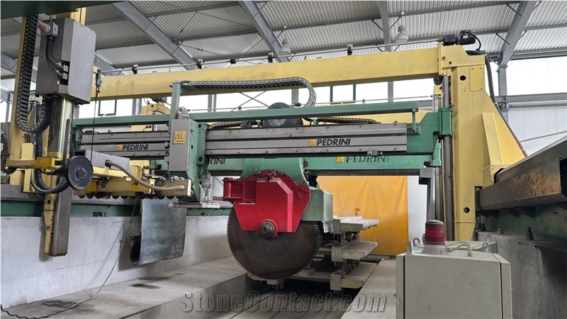 PEDRINI Block-Cutter ARCO DI TRIONFO (1800 - 2200 Mm) Multi Blade Gang Saw Cutting Centre–Vertical Used Machine
