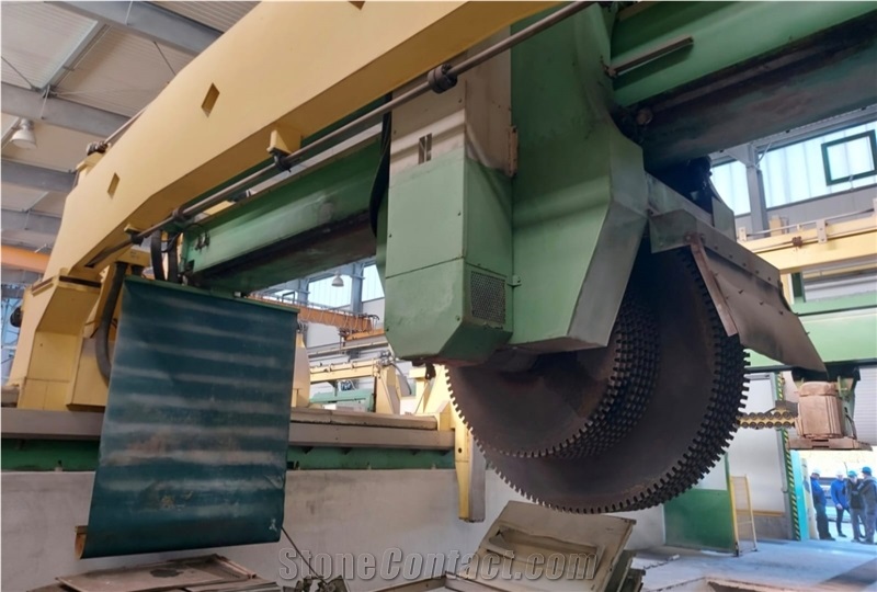 PEDRINI Block-Cutter ARCO DI TRIONFO (1800 - 2200 Mm) Multi Blade Gang Saw Cutting Centre–Vertical Used Machine