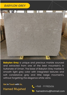 BABYLON GREY MARBLE
