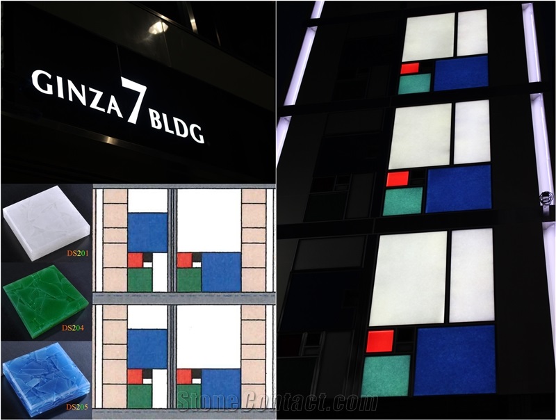 Recycled Glass Exterior Walling