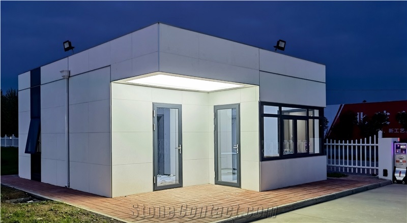 Shock-Resistant Lightweight Foamed Microcrystalline Panels