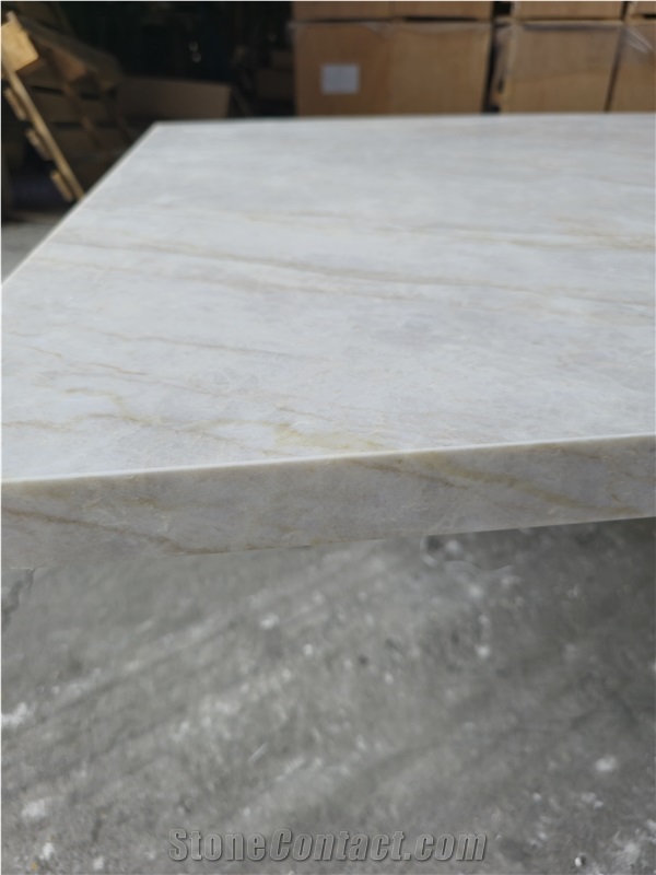 7006 Taj Mahal Extra PD Printed Quartz Slabs For Hotel